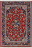 Kashan Wool and Silk Red/Blue 13 X 10 FT