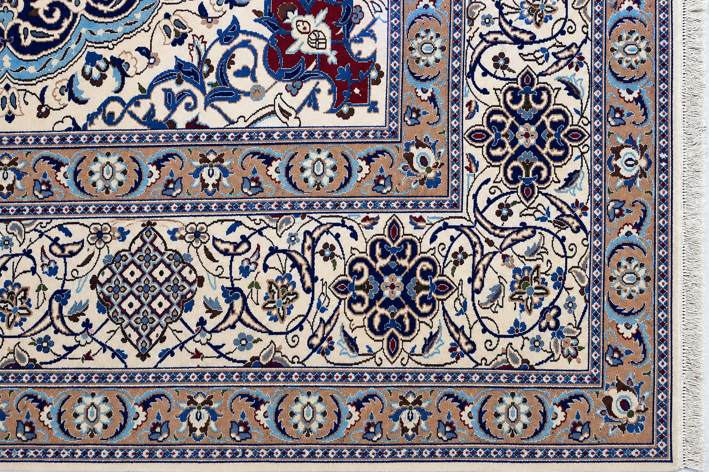 Nein Baby Lambs Wool Silk Fine Hand Knotted 13 X 10 FT