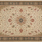 Ardabeel Wool Fine Hand Knotted Cream and Green 13 X 10 FT