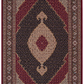 Mahi Tabriz, wool and silk ,black and orange 13 X 10 FT