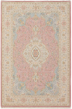 Tabriz Royal Wool and Silk On Silk Base Fine Hand Knotted Pink 13 X 10 FT