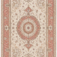 Tabriz Royal Wool and Silk on Silk Base Fine Hand Knotted Cream/Pink 13 X 10 FT
