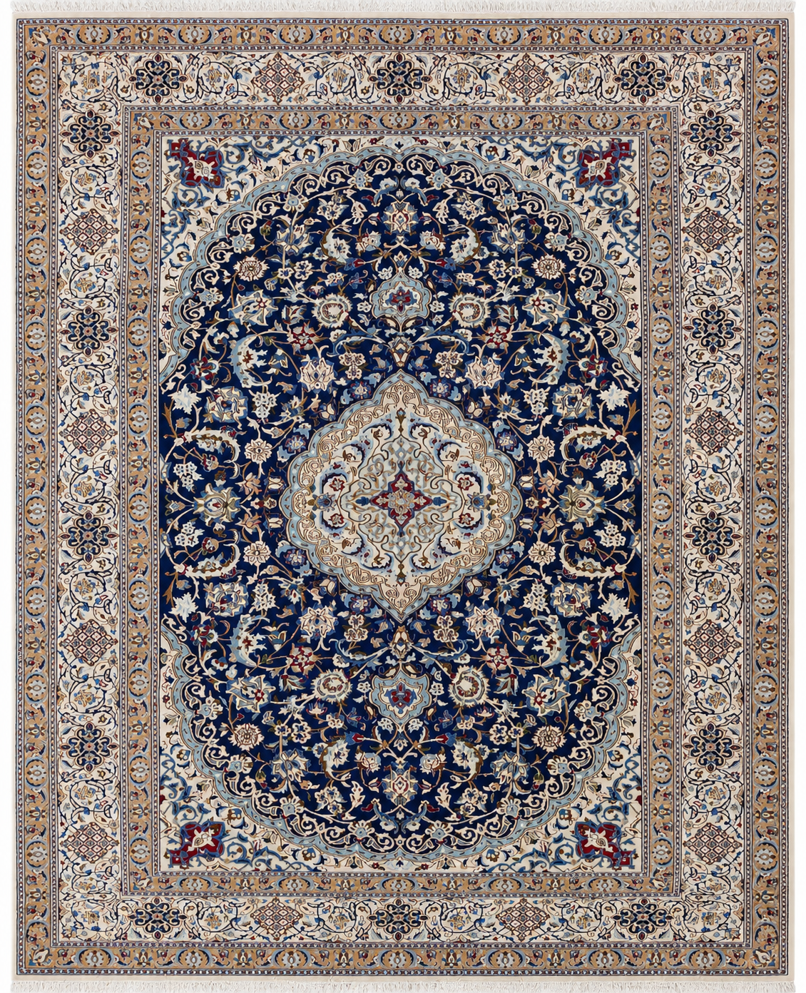 Nein Baby Lambs Wool Silk Fine Hand Knotted 13 X 10 FT