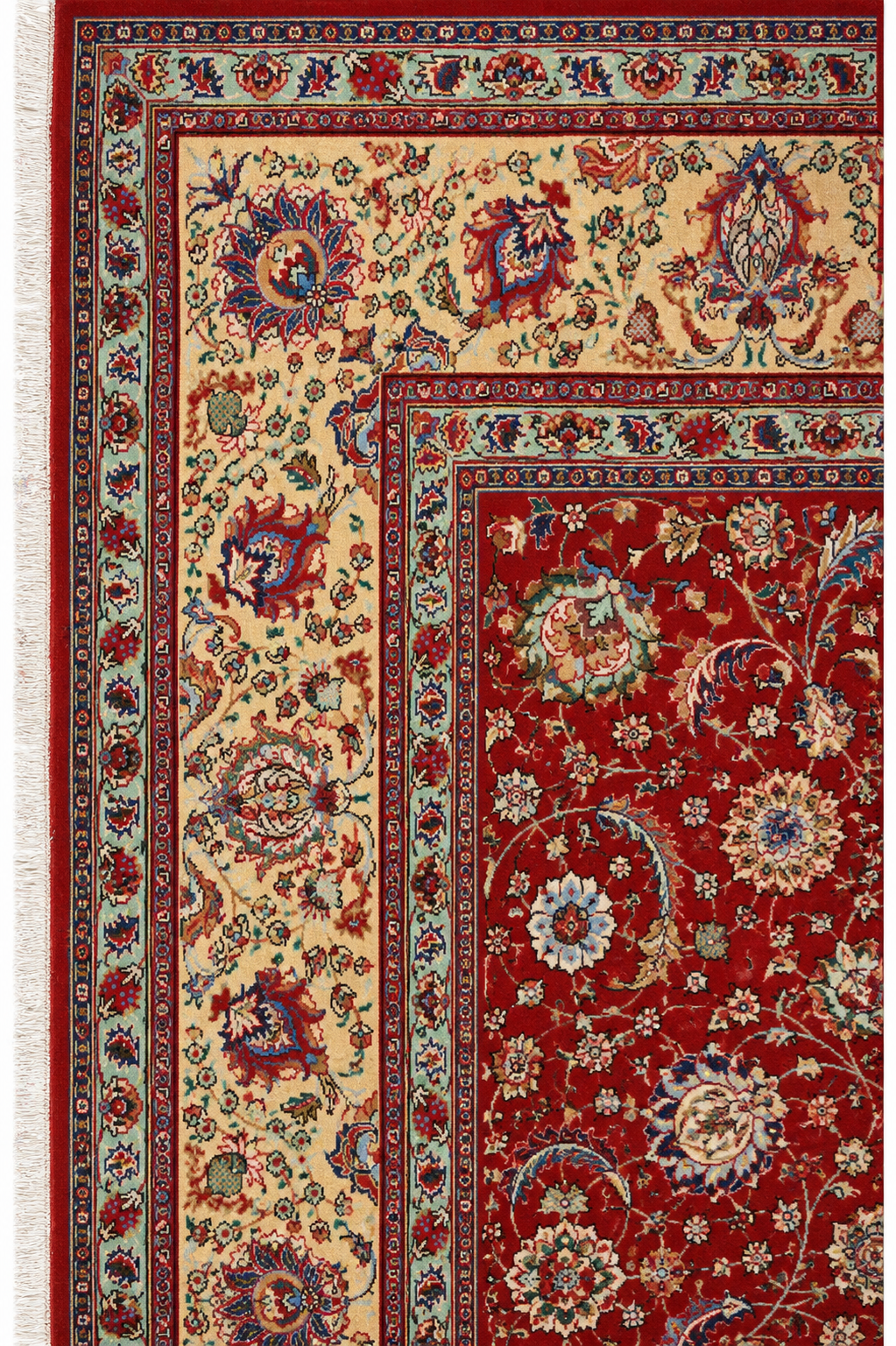 Mashad Wool Hand Knotted Red 13 X 10 FT