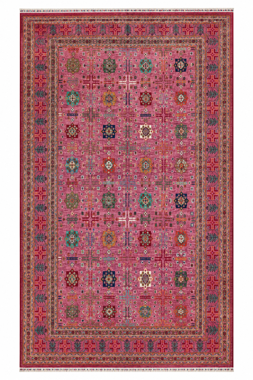 Hand Knotted Carpet, Pink